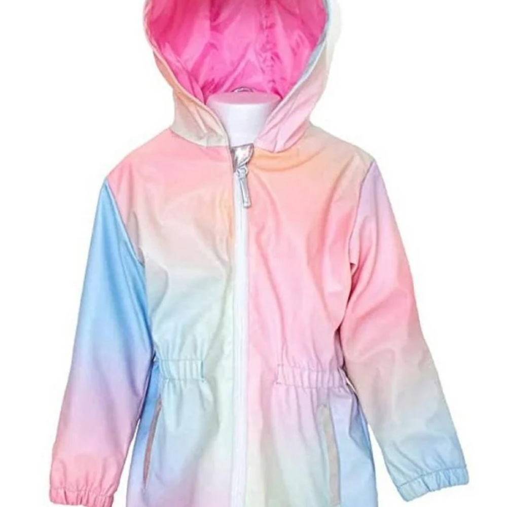 Western Chief Rainbow Ombre Hooded Rain Jacket